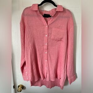 Hatch Pink Button-down blouse Maternity